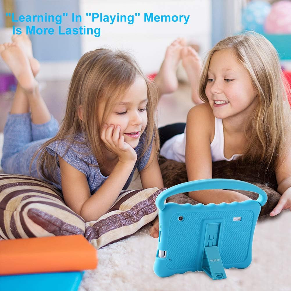 Kids Tablet 7 Toddler Tablet for Kids Edition Tablet with Wifi, Android Children Tablet for Toddlers 32GB with Parental Controls Shockproof Case(Blue)