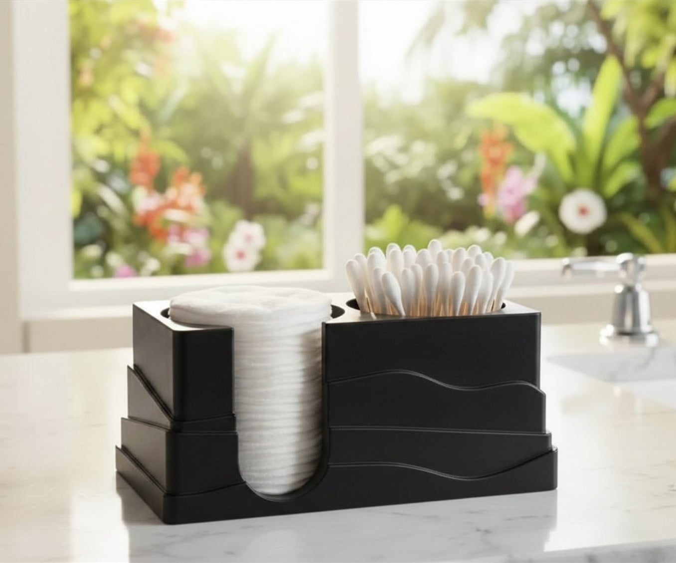 Cotton Swabs and Pads Holder