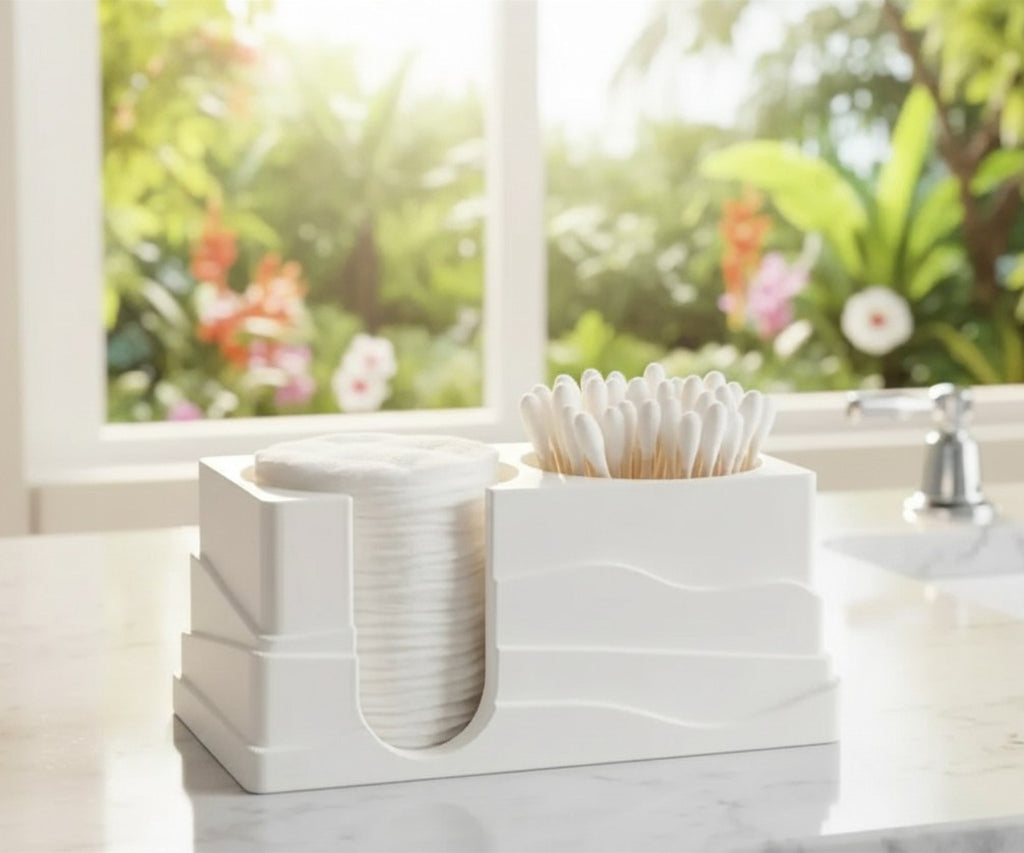 Cotton Swabs and Pads Holder