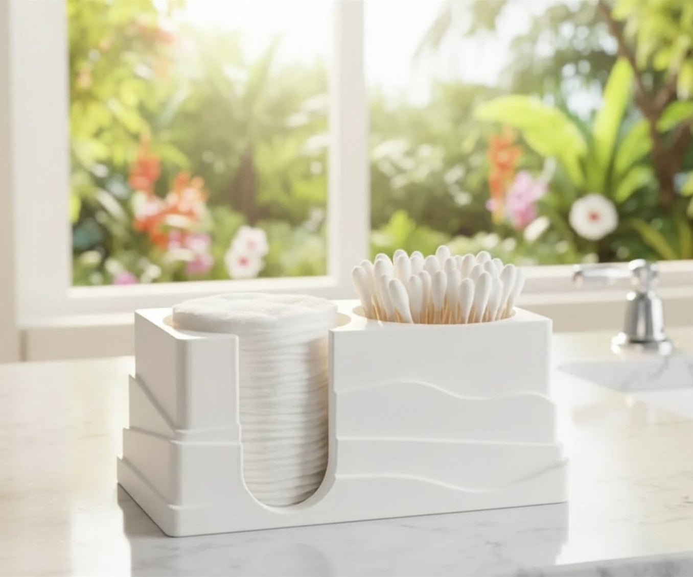 Cotton Swabs and Pads Holder