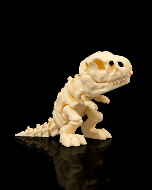 Articulated 20 cm T-Rex skeleton model for desk or shelf display