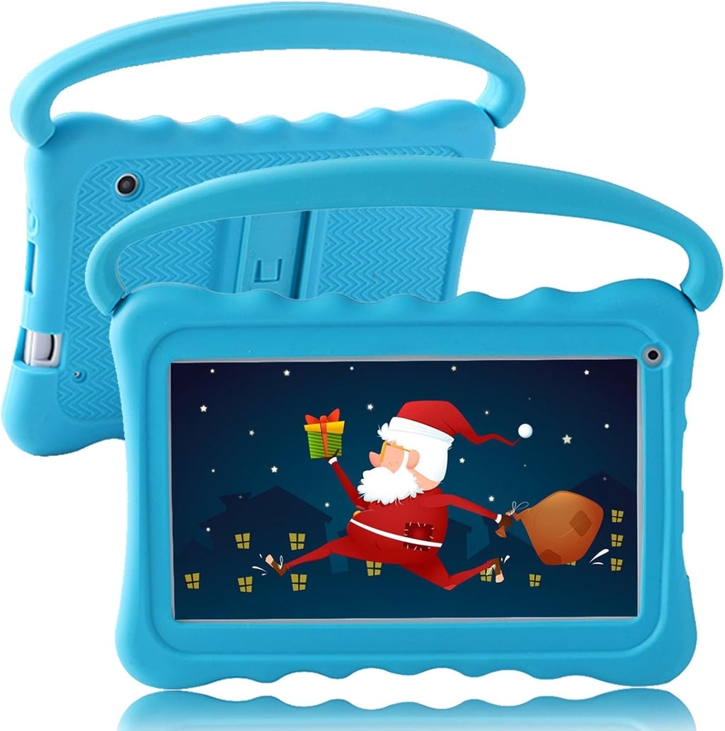 Kids Tablet 7 Toddler Tablet for Kids Edition Tablet with Wifi, Android Children Tablet for Toddlers 32GB with Parental Controls Shockproof Case(Blue)